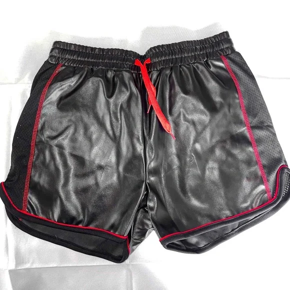 Leather(like) Shorts Black Men's Medium - Picture 1 of 10